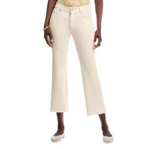 NEW KOBI HALPERIN mika high rise straight raw cut hem jeans in white